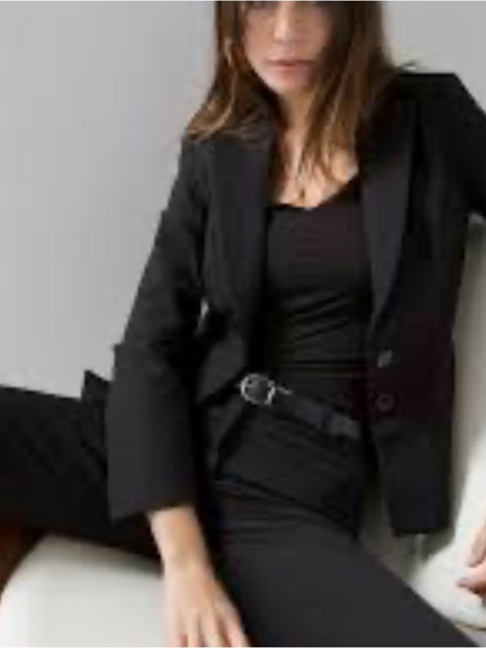 White House Black Market Black Feminine Tailored Blazer